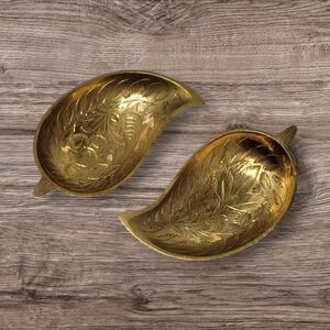 ▪︎Vtg Goel Brass Dishes (2)